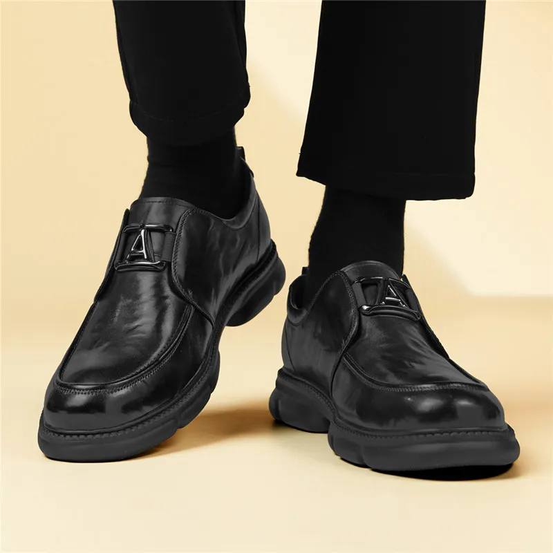 AOKANG Casual Single Shoes Men Black Box-6