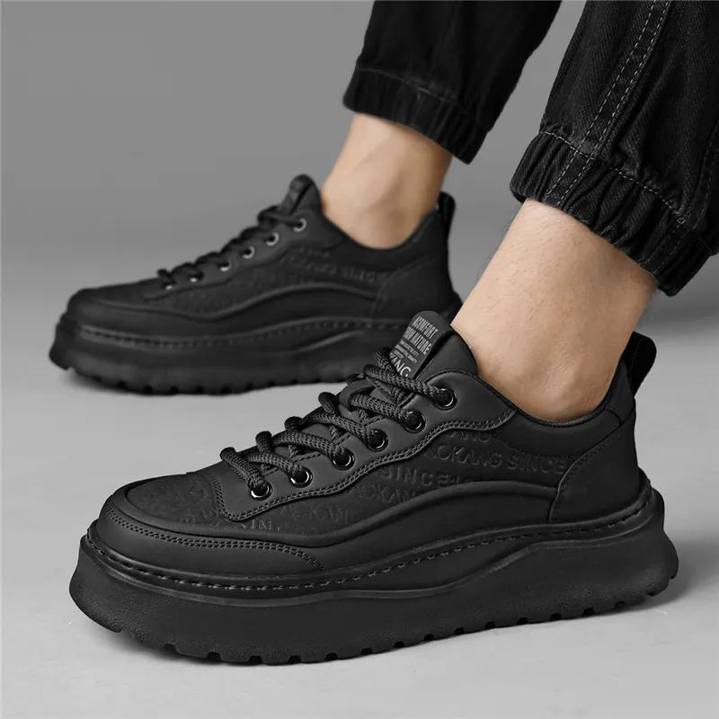 AOKANG Abrasion Resistant Lightweight Height Increasing Low Top Skateboard Shoes Men Exclusive Box-18