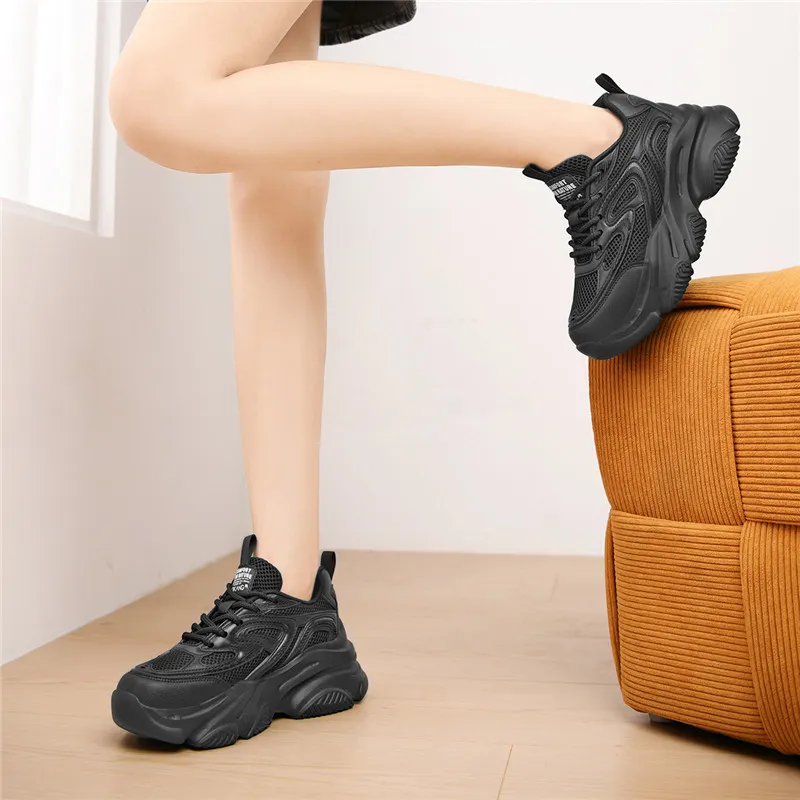 AOKANG Summer Platform Sneakers Cushioned Wear-Resistant Breathable Slip-Resistant Low-Top Casual Shoes Women's-20