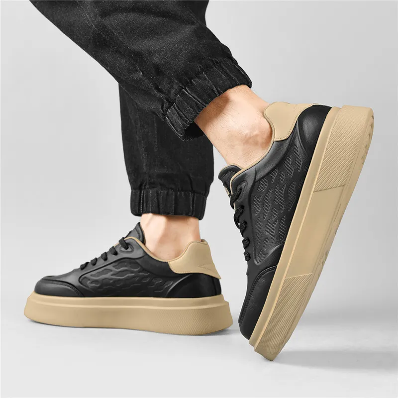 AOKANG Height Increasing Wear-Resistant Lightweight Slip-Resistant Low-Top Casual Shoes Men's Exclusive Box-7