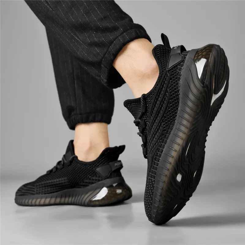 AOKANG Running Shoes Men Low Top Black-7