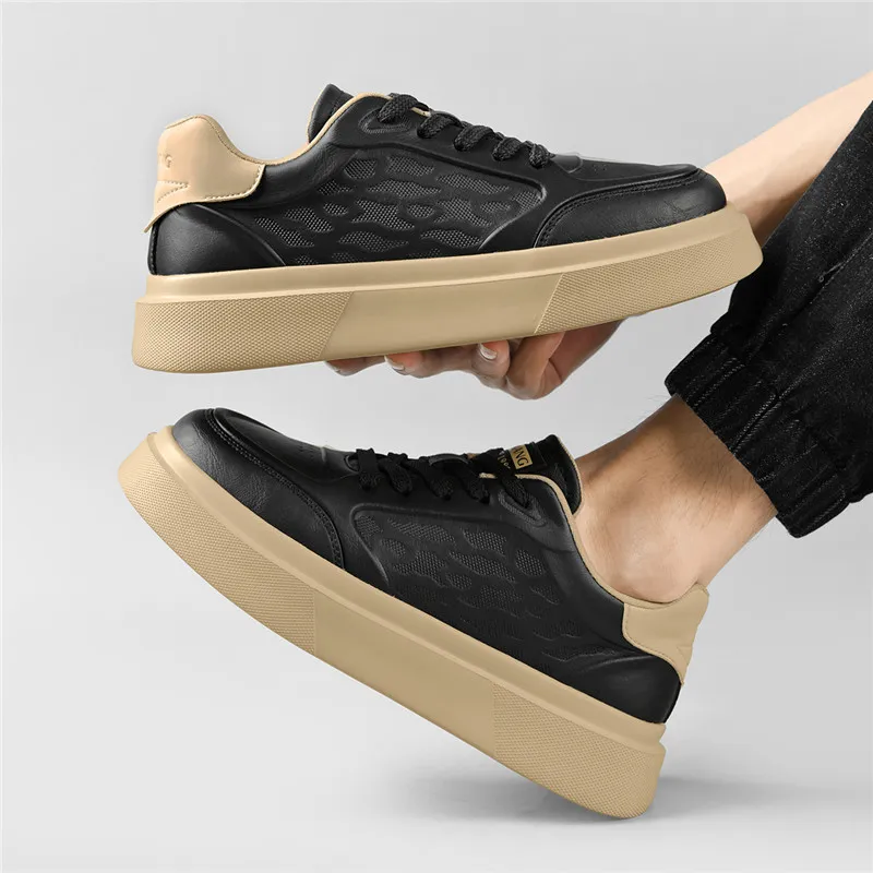 AOKANG Height Increasing Wear-Resistant Lightweight Slip-Resistant Low-Top Casual Shoes Men's Exclusive Box-6