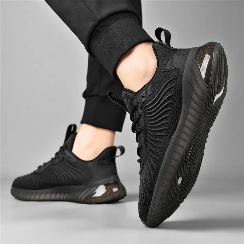 AOKANG Cushioned Wear-Resistant Lightweight Breathable Low-Top Casual Running Shoes Men's Gray-19
