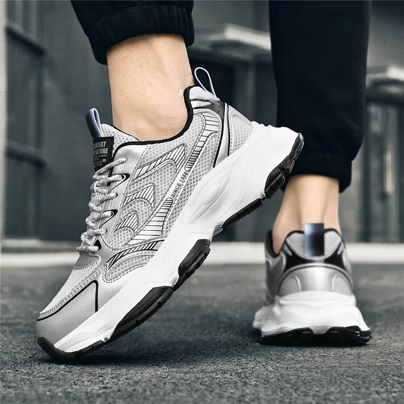 AOKANG Height Increasing Wear-Resistant Breathable Slip-Resistant Low-Top Chunky Sneakers Men's-16