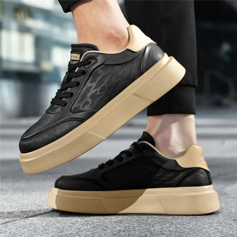 AOKANG Height Increasing Wear-Resistant Lightweight Slip-Resistant Low-Top Casual Shoes Men's Exclusive Box-9