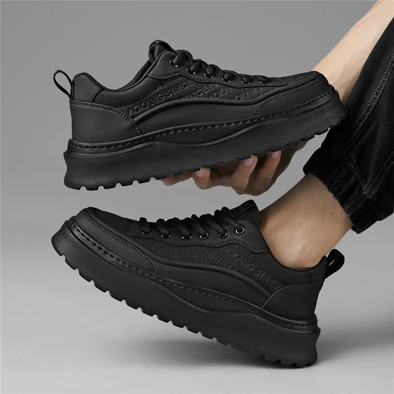 AOKANG Abrasion Resistant Lightweight Height Increasing Low Top Skateboard Shoes Men Exclusive Box-17