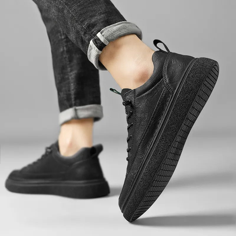AOKANG Low Top Skateboard Shoes Men's Black-9