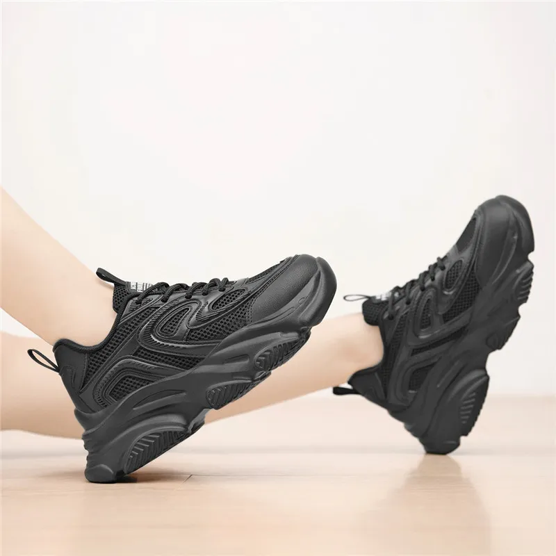 AOKANG Summer Platform Sneakers Cushioned Wear-Resistant Breathable Slip-Resistant Low-Top Casual Shoes Women's-23