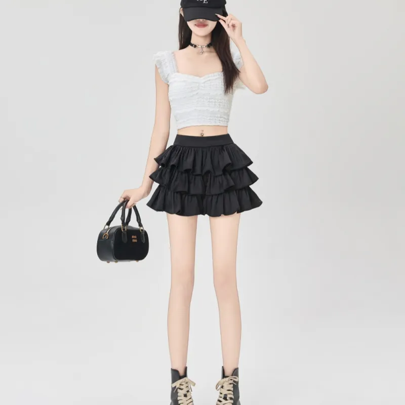 AHDO Casual Short Skirts Women's-1