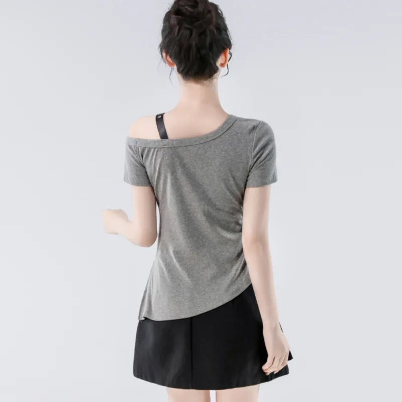 AHDO T Shirts Women's Gray-3