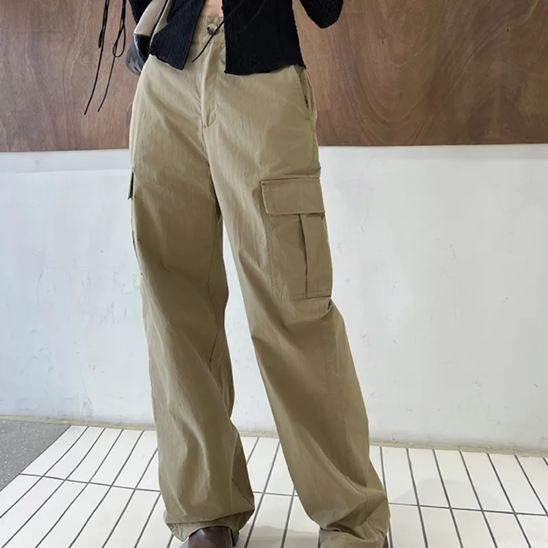 AHDO Casual Pants Women's Khaki Green-2