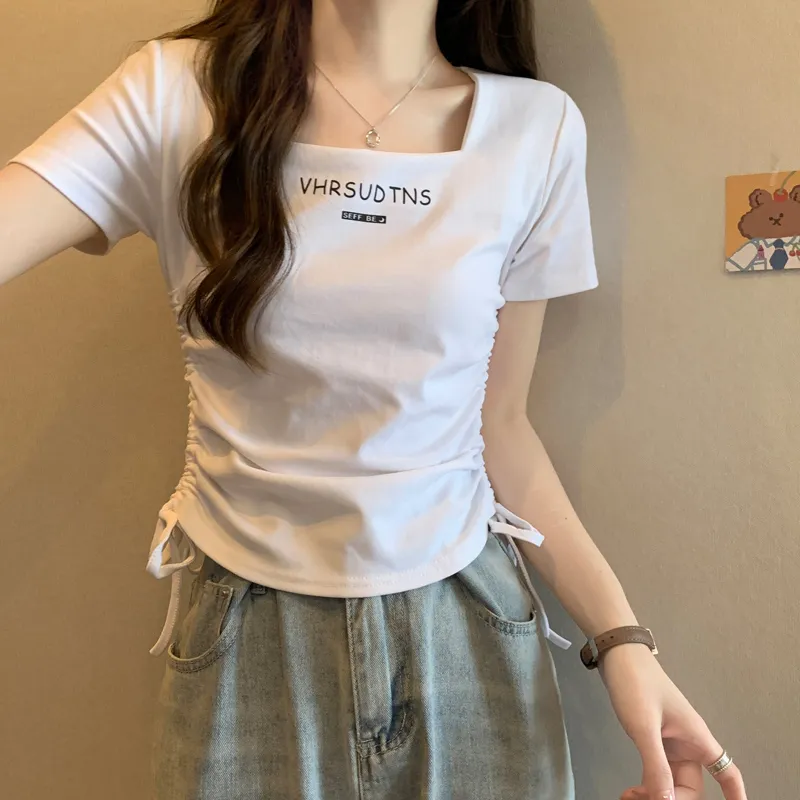 AHDO T Shirts Women's White-4
