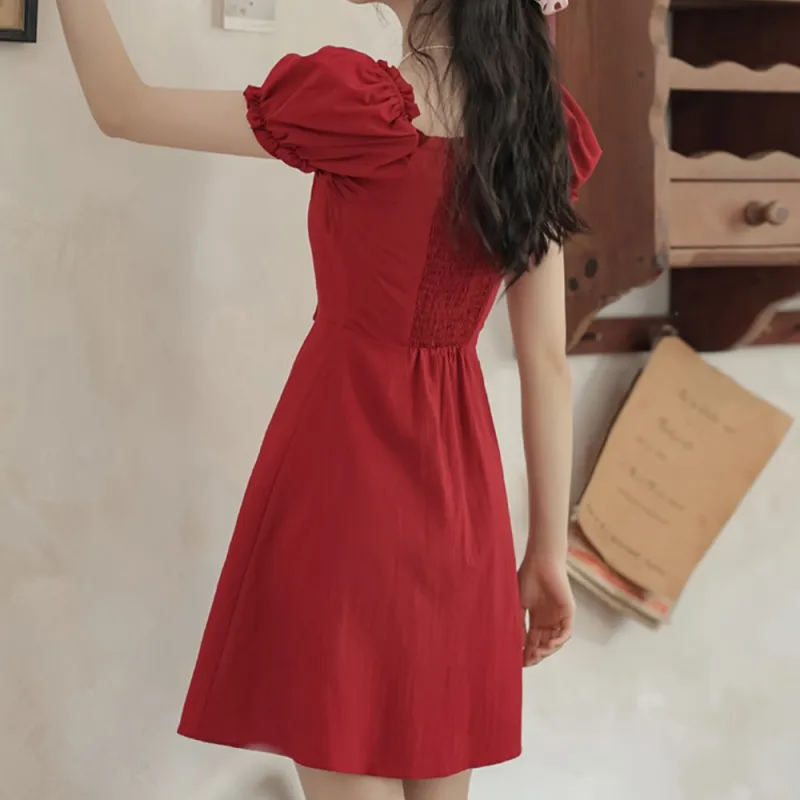 AHDO Summer Short Sleeved Dress Women's-1