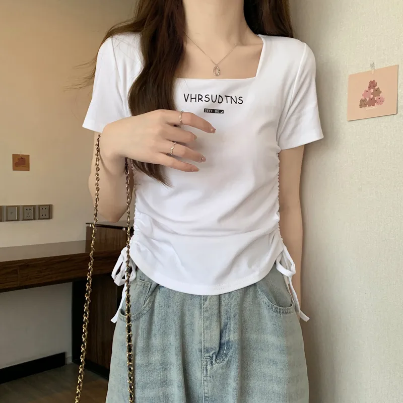 AHDO T Shirts Women's White-3