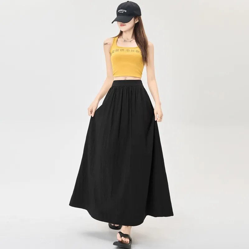 AHDO Casual Long Skirts Women's-11