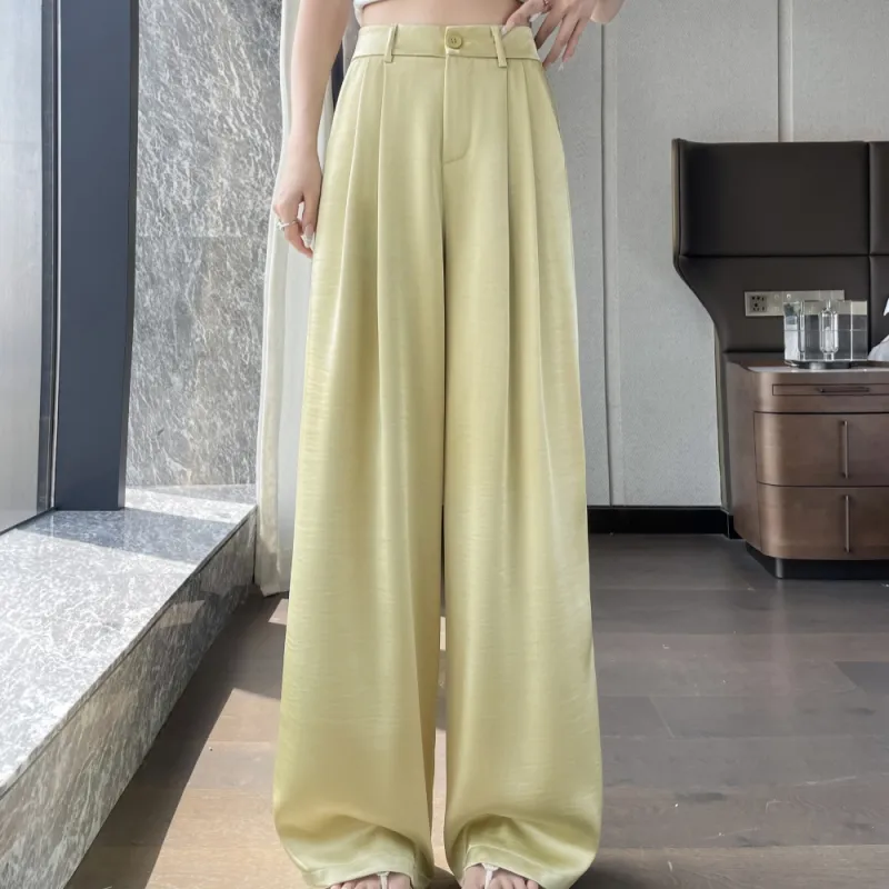 AHDO Casual Pants Women's Yellow-2