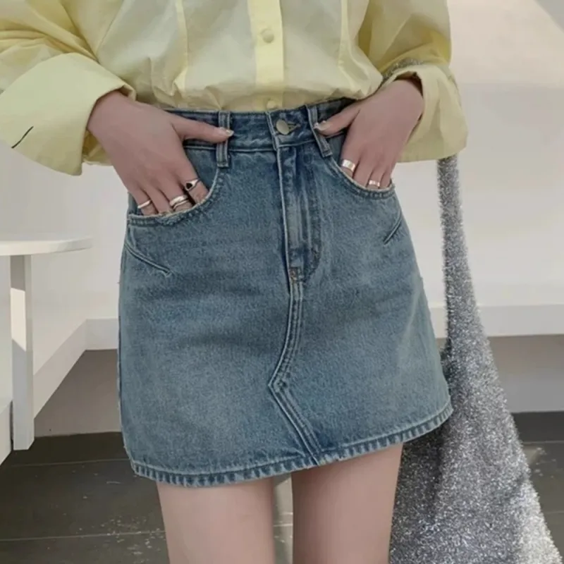 AHDO Denim Short Skirts Women's-3