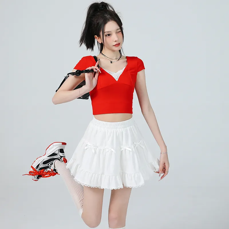 AHDO Casual Short Skirts Women's-1
