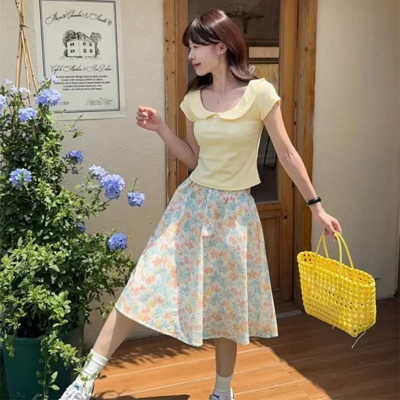 AHDO Two Piece Skirt Sets Women's-3