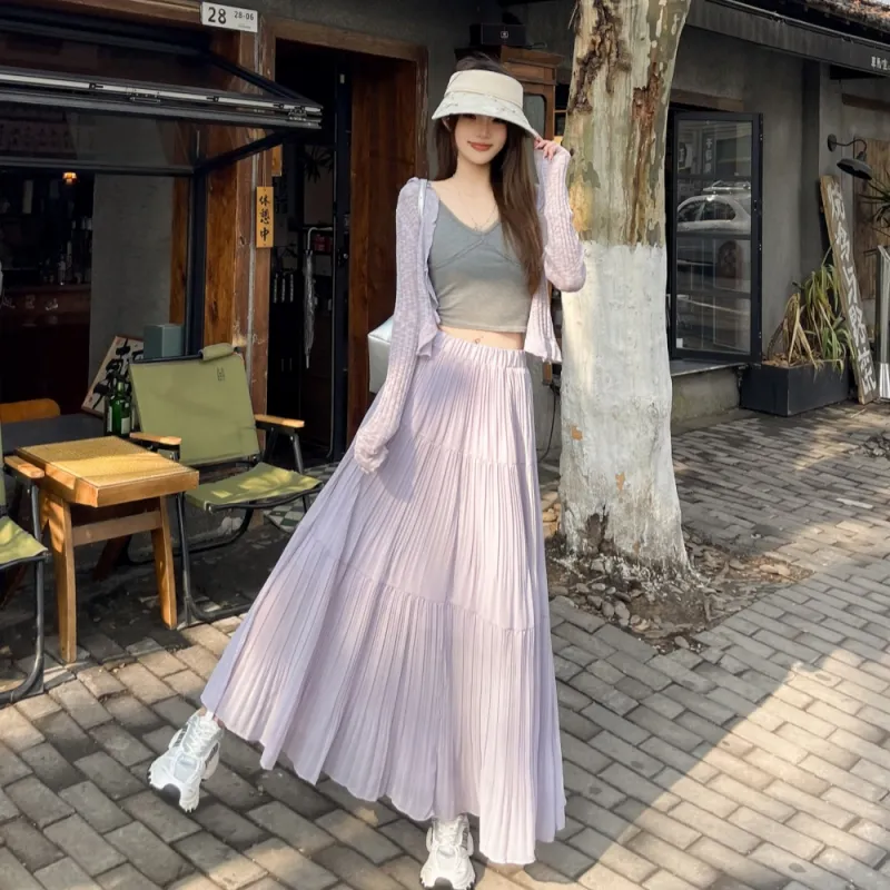 AHDO Casual Long Skirts Women's-1