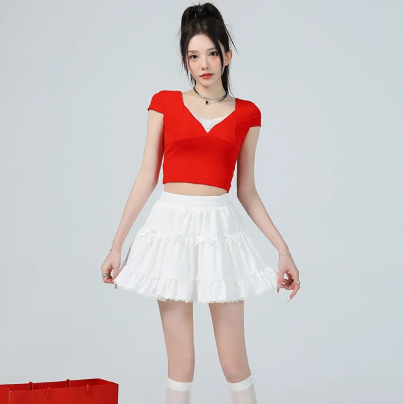 AHDO Casual Short Skirts Women's-6