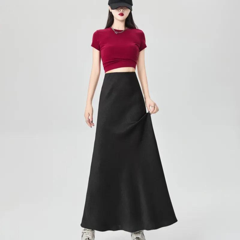 AHDO Casual Long Skirts Women's-2