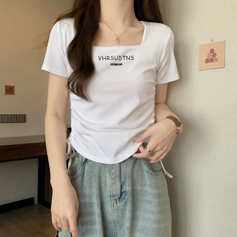 AHDO T Shirts Women's White-6