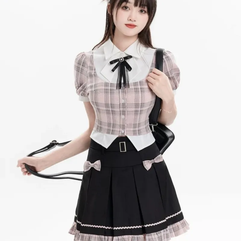AHDO Two Piece Skirt Sets Women's-2
