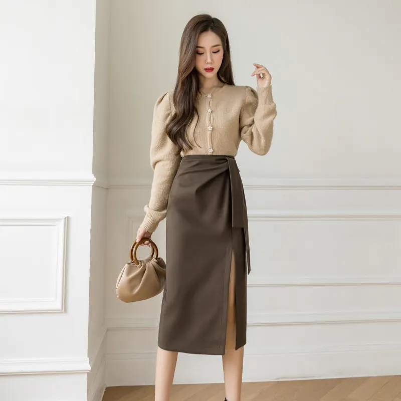 AHDO Casual Long Skirts Women's-2