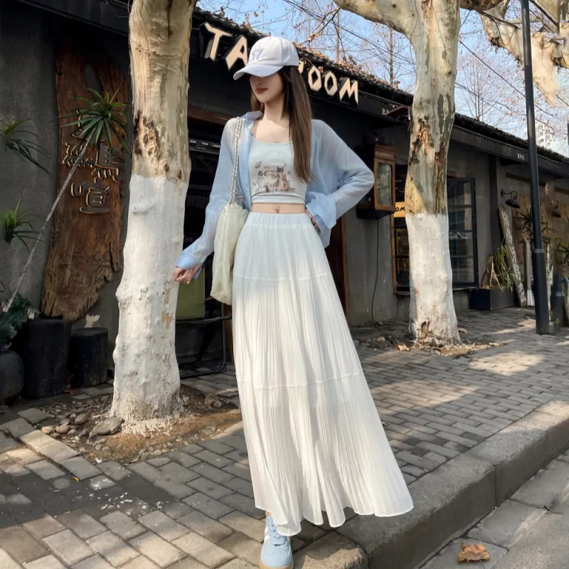 AHDO Casual Long Skirts Women's-19