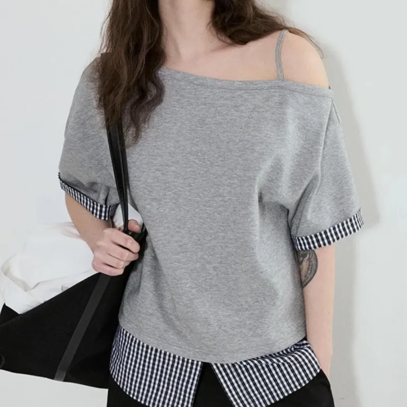 AHDO T Shirts Women's Gray-1