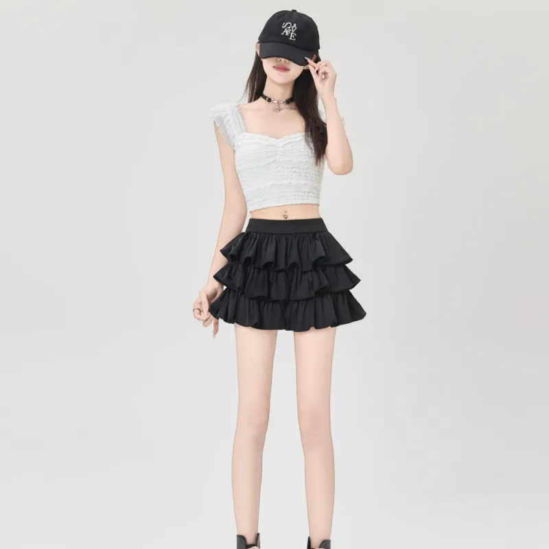 AHDO Casual Short Skirts Women's-3
