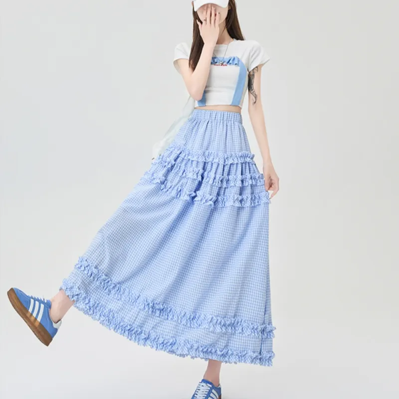 AHDO Casual Long Skirts Women's-1