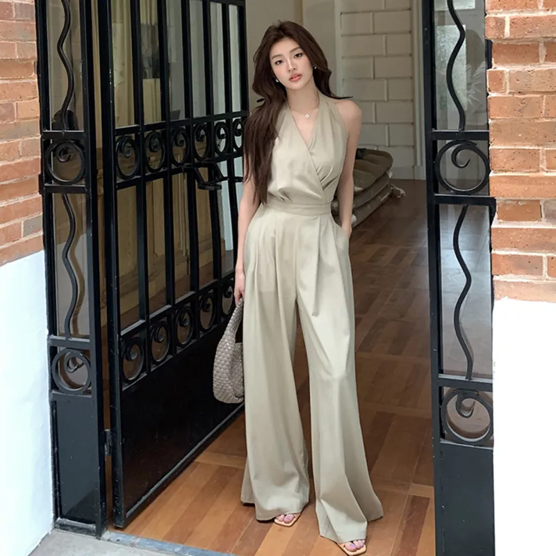 AHDO Jumpsuit Women's Khaki Green-2