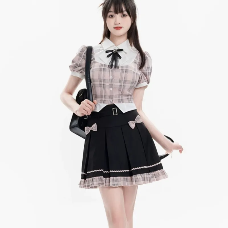 AHDO Two Piece Skirt Sets Women's-4