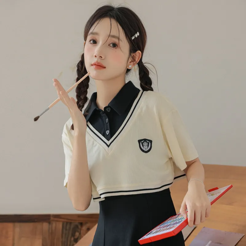AHDO Two Piece Skirt Sets Women's-3