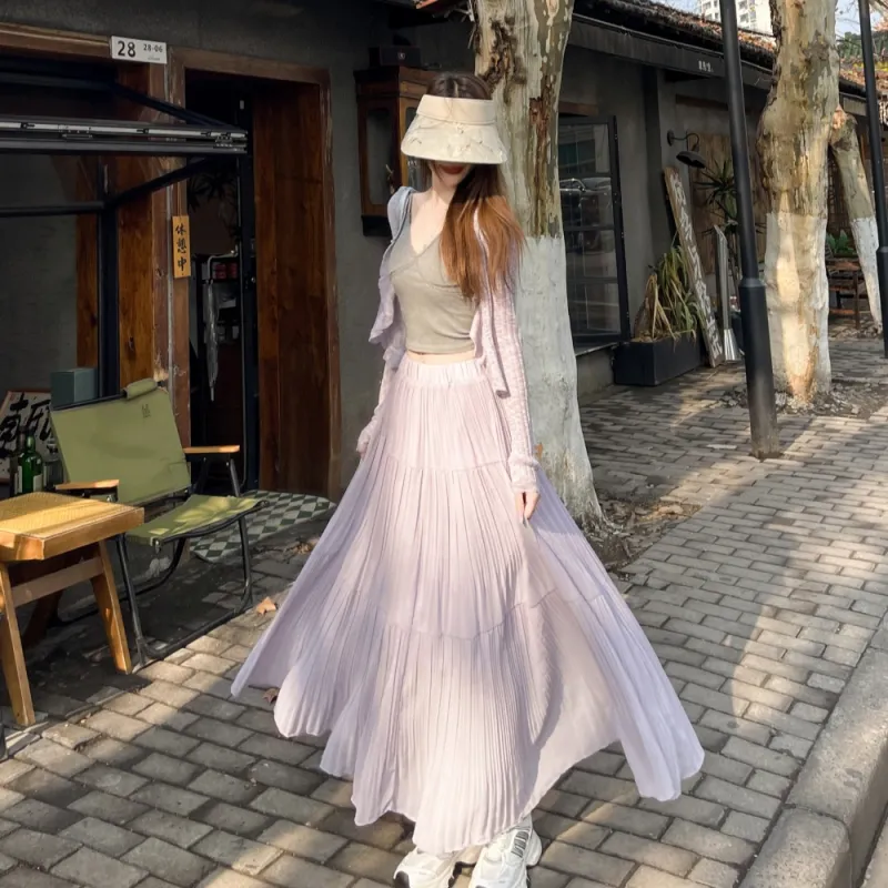AHDO Casual Long Skirts Women's-3