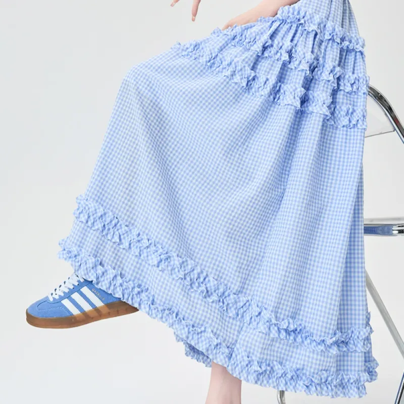 AHDO Casual Long Skirts Women's-4
