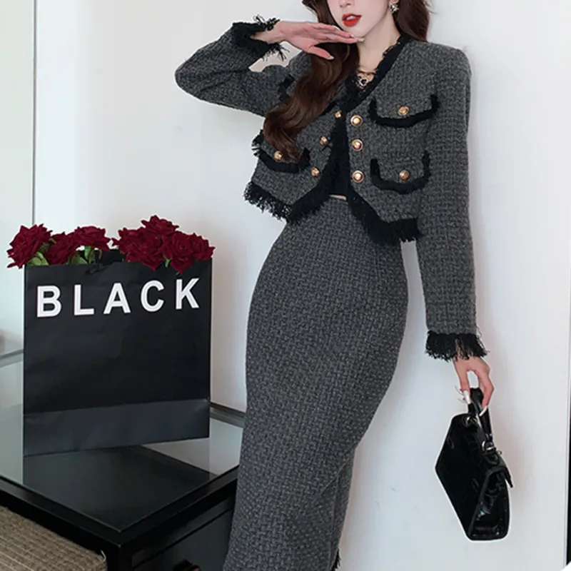 AHDO Two Piece Skirt Sets Women's-5