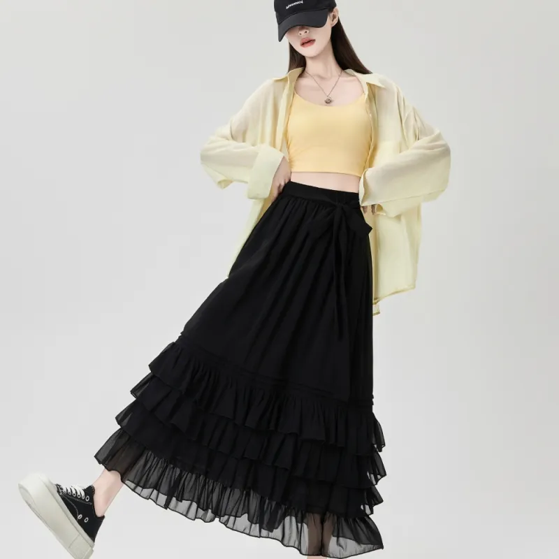 AHDO Casual Long Skirts Women's-9