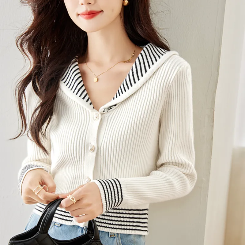 AHDO Knitwear Women's Apricot White-4