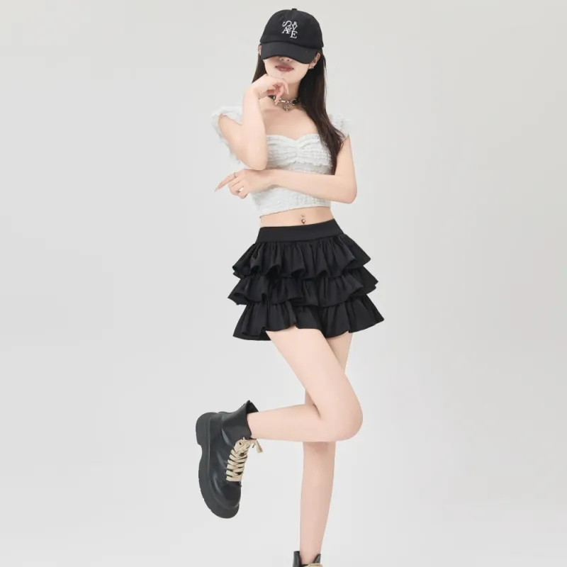 AHDO Casual Short Skirts Women's-4