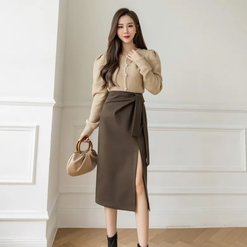 AHDO Casual Long Skirts Women's-3