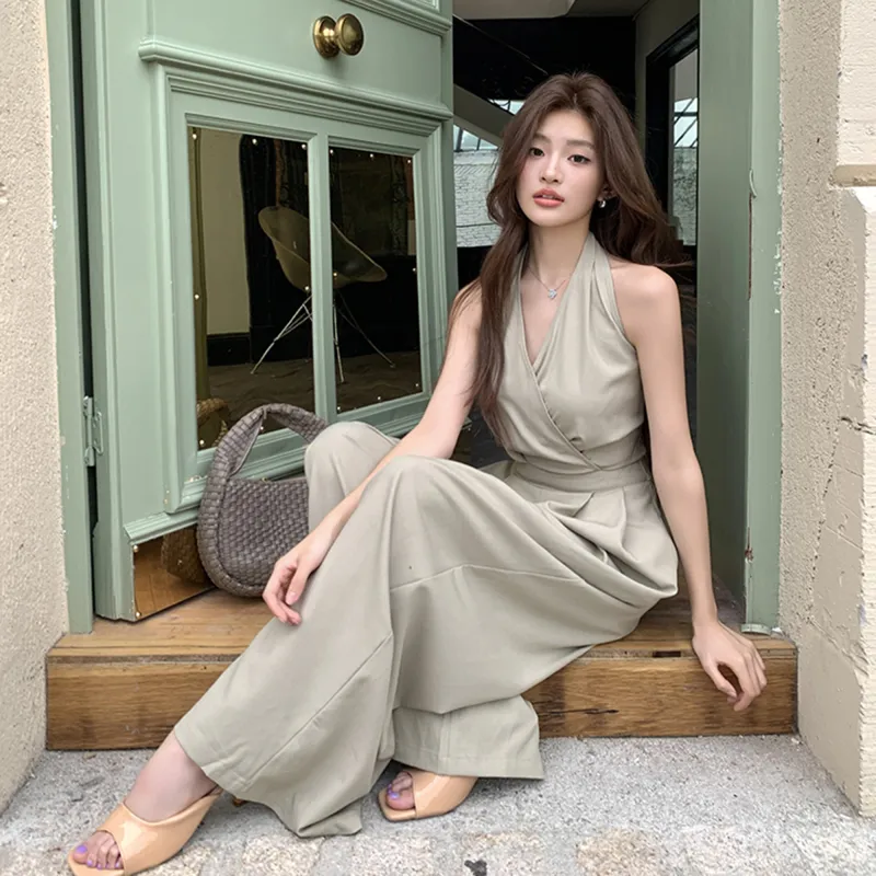 AHDO Jumpsuit Women's Khaki Green-5