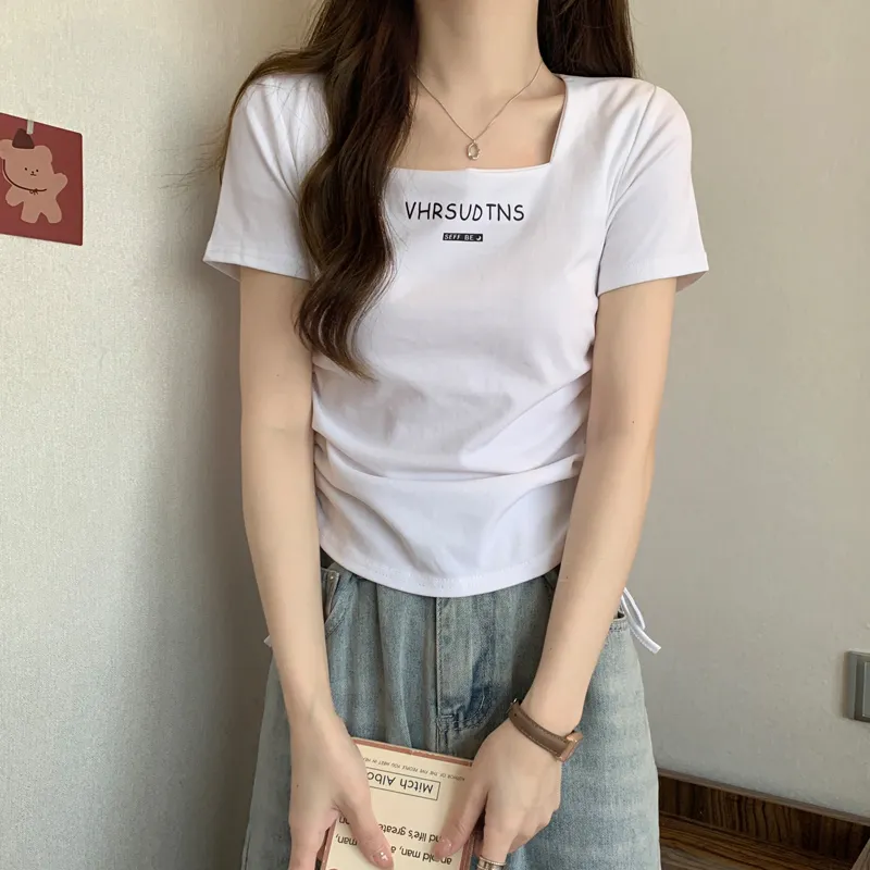 AHDO T Shirts Women's White-7