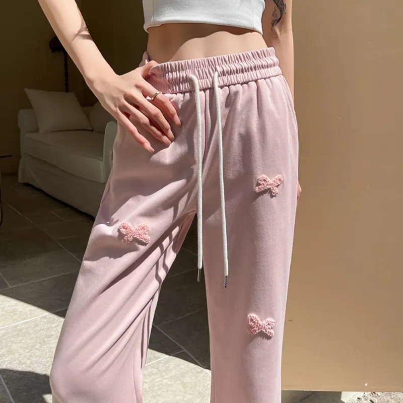 AHDO Casual Pants Women's Pink-2