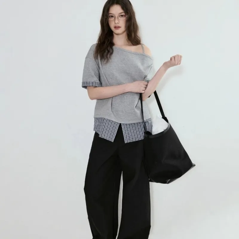 AHDO T Shirts Women's Gray-3