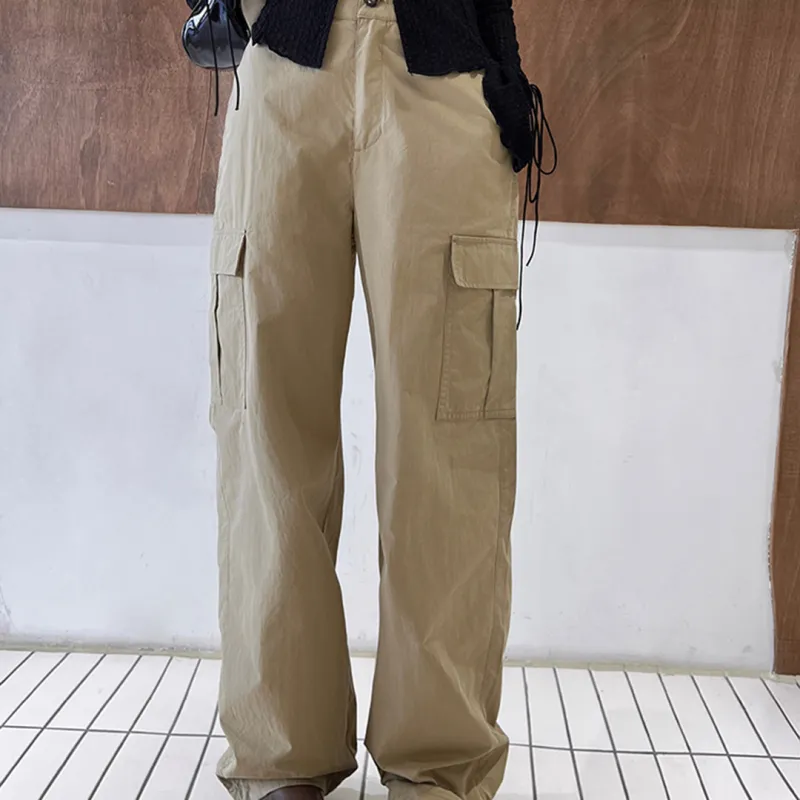 AHDO Casual Pants Women's Khaki Green-4