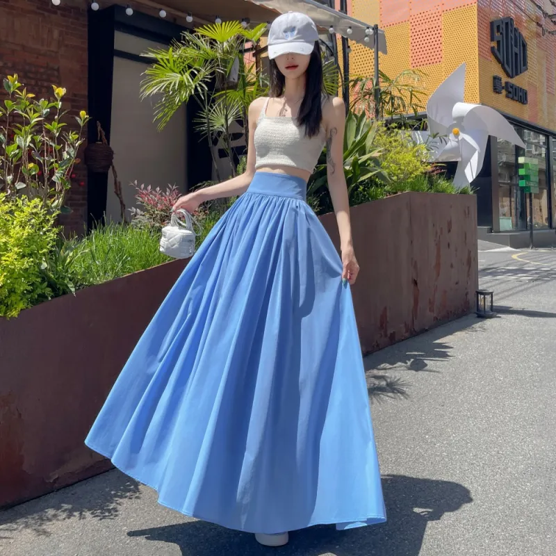 AHDO Casual Long Skirts Women's-11