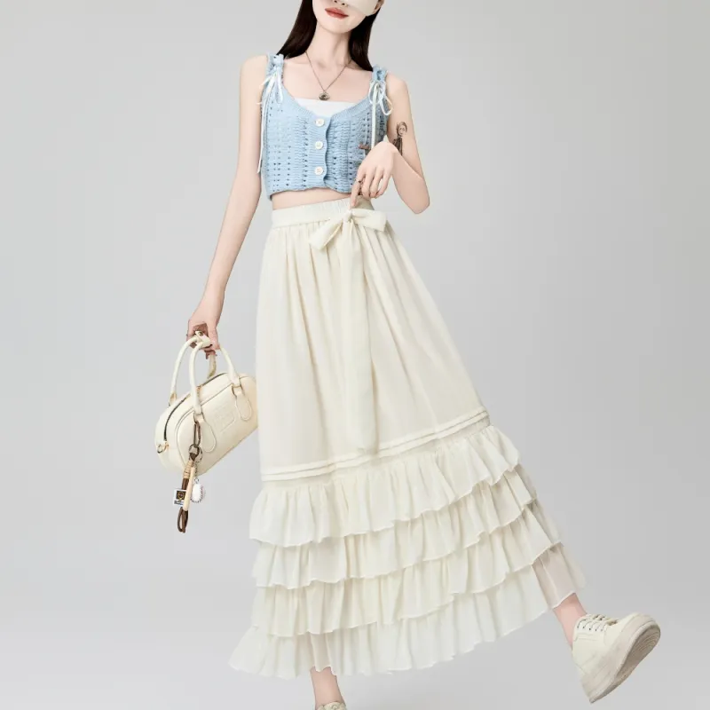AHDO Casual Long Skirts Women's-3